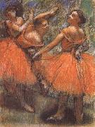 Edgar Degas Dancer in the red oil